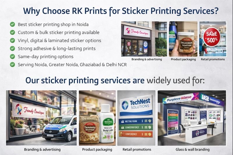 Vinyl Sticker Printing in Noida
